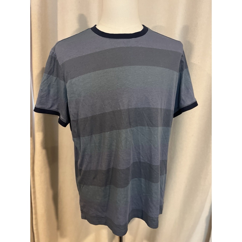 robert barakett Morning Lake Short Sleeve Crew Neck Shirt Xl Blue